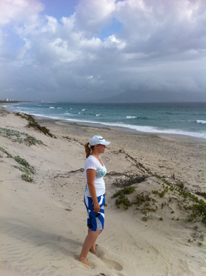 Vanessa Meyer Kitesurfing in Cape Town