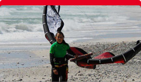 Mariska Kitesurfing in Cape Town