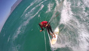 kitesurf jibe