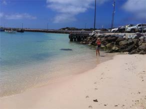 Kiteboarding spot Struisbaai Harbour