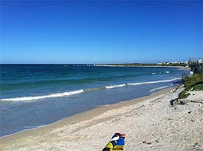 Kiteboarding spot Struisbaai Main Beach