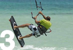 kitesurfing jumping