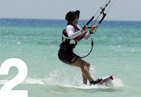 Kiteboarding Kurs Hhe laufen Frauen