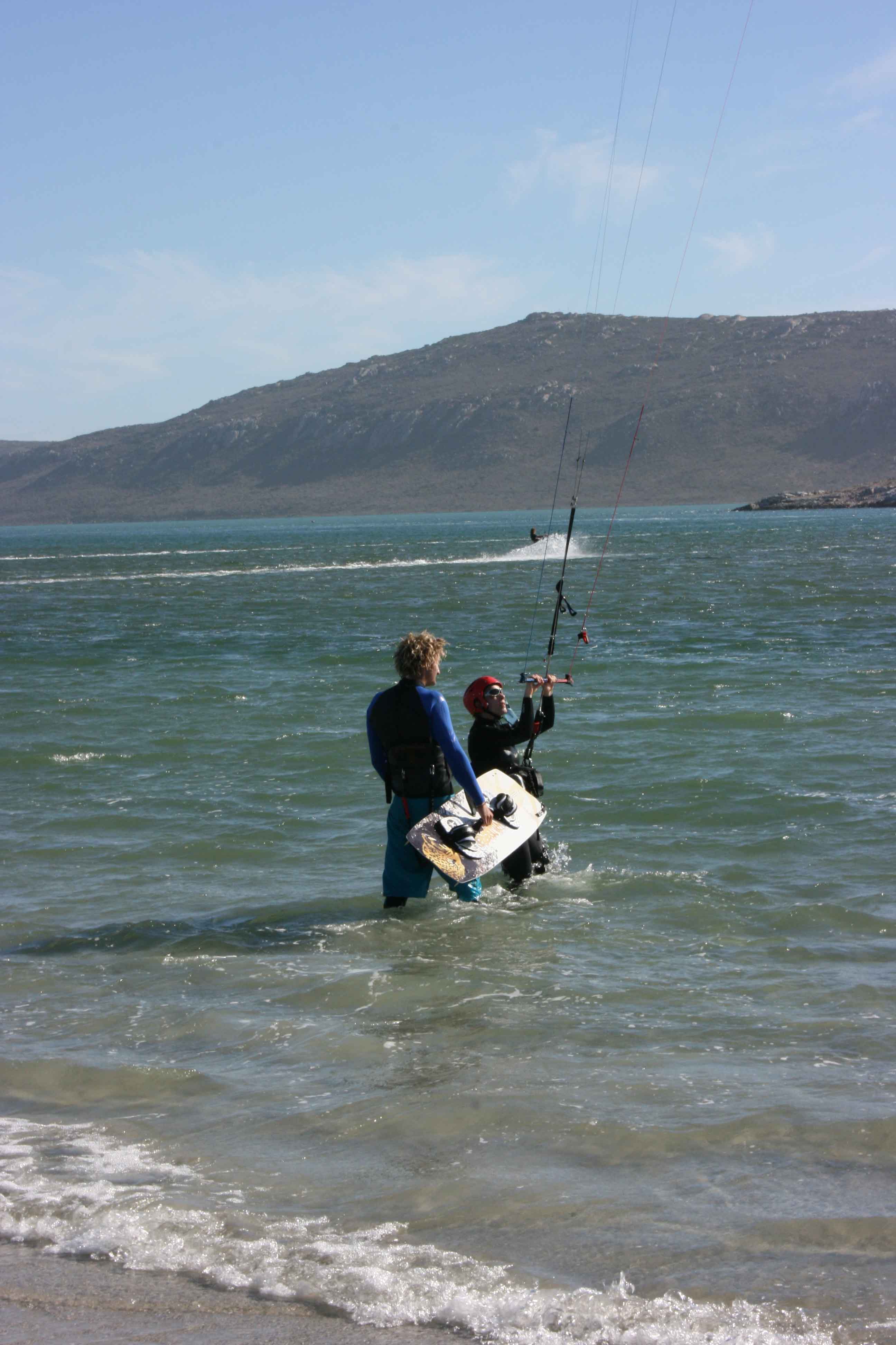 Kiteboarding Langebaan Main Beach