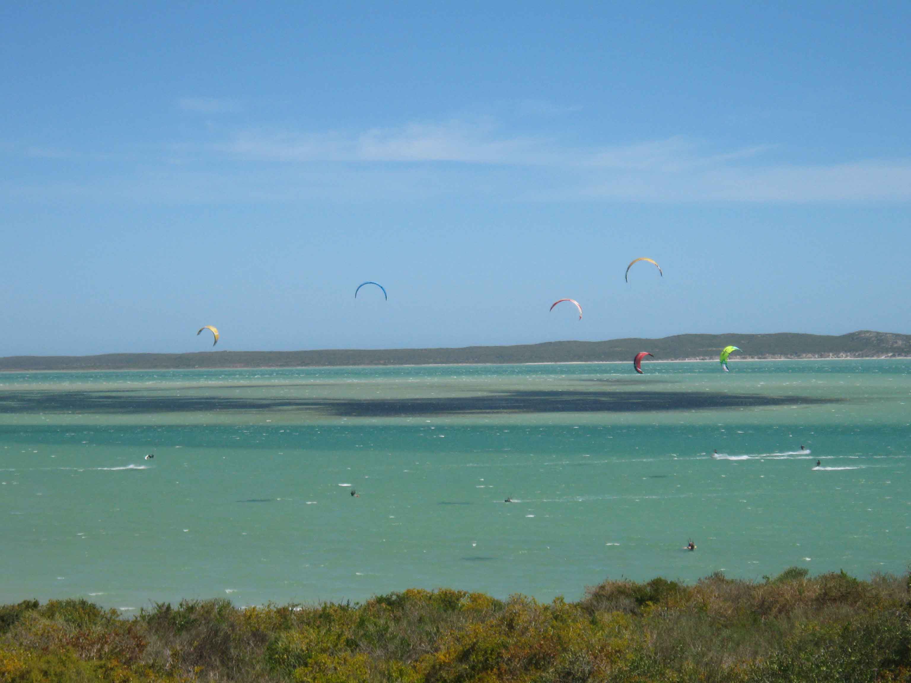 Langebaan shark Bay Kitesurfing