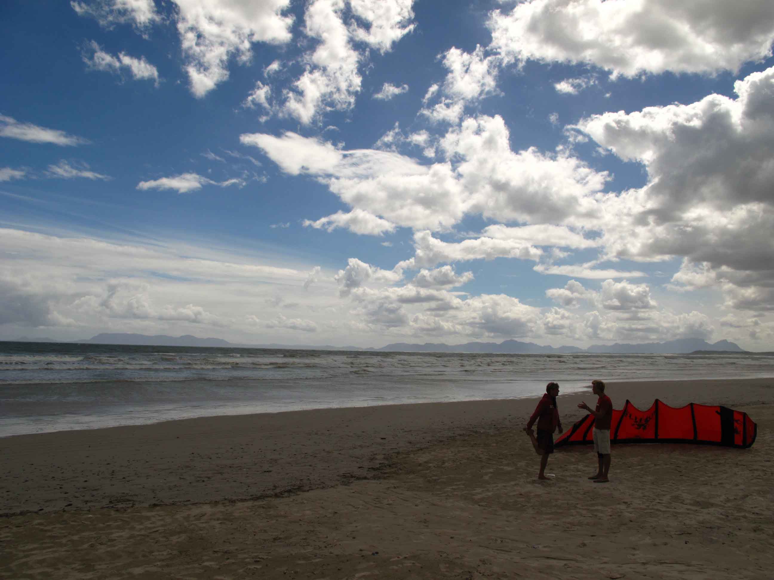 Kitesurfing Strand