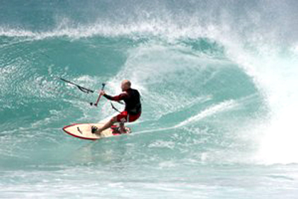 wave kitesurfing