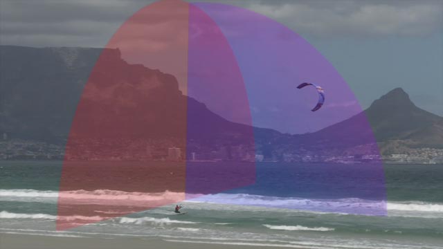 Wave kite course