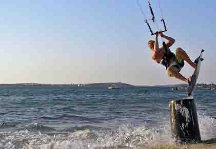 Wim kitesurfing