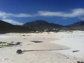 Kitesurfing spot Pringle Bay