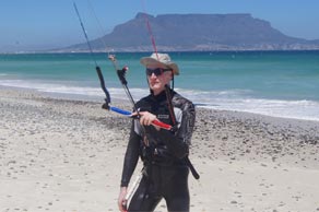 Ugo Kitesurfing in Cape Town