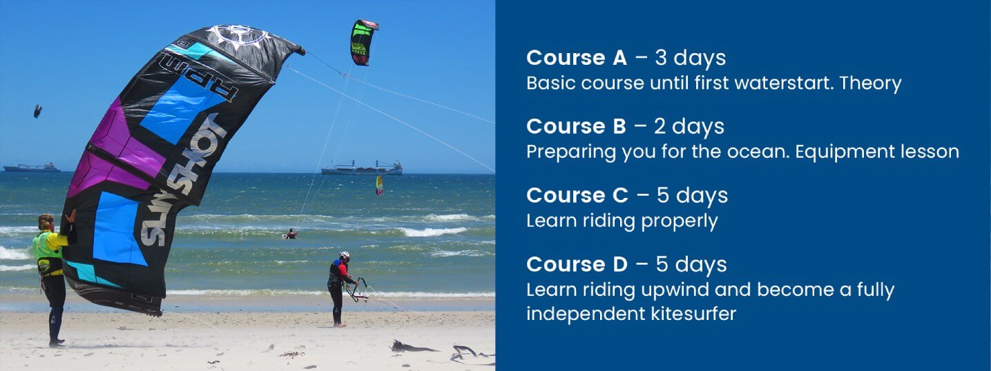 beginners kitesurfing course
