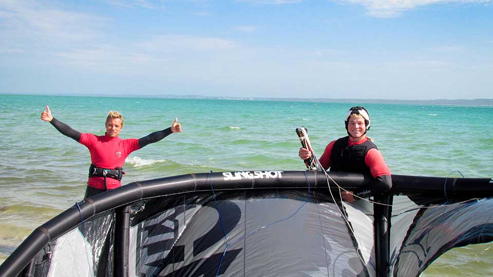 kitesurfing lessons Langebaan