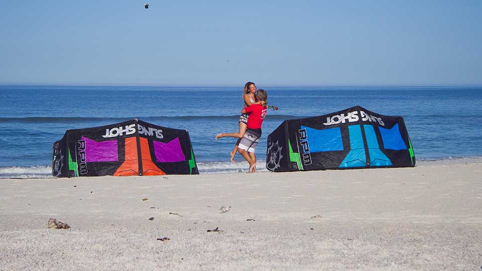 kitesurfing lesson success