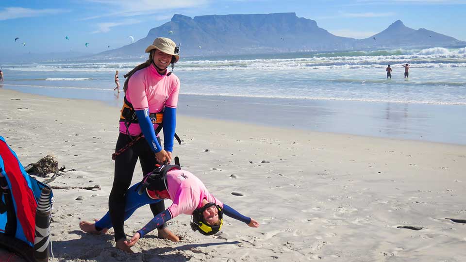 kitesurfing lessons father son