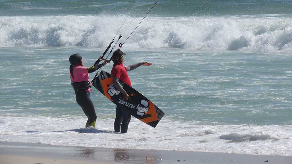 kitesurfing lesson