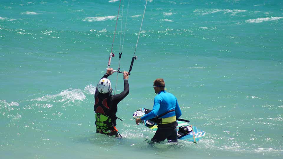 kitesurfing lessons Langebaan