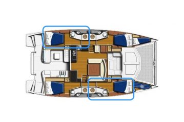 kitesurfing sailing catamaran cabin zanzibar