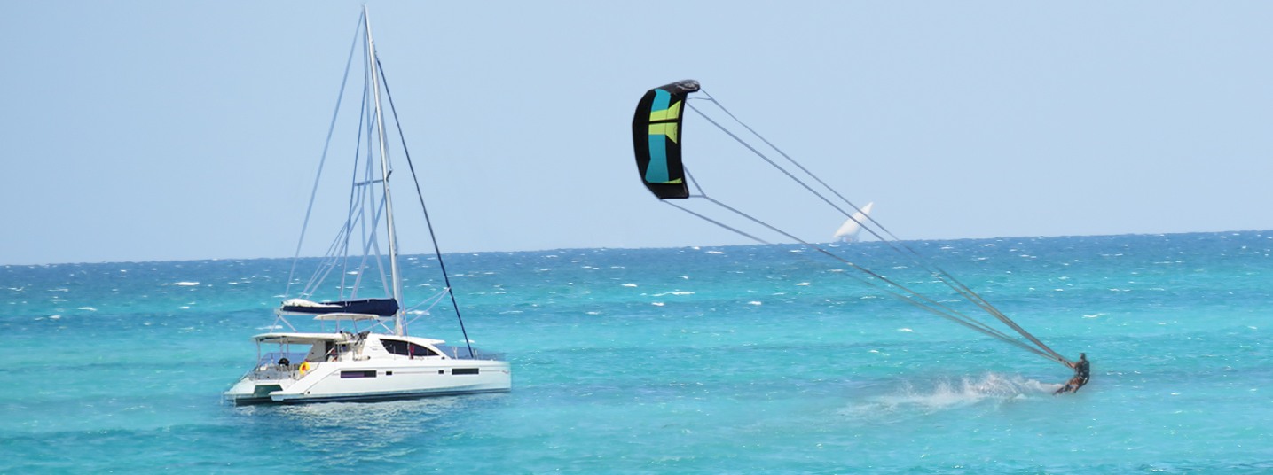 kitesurfing sailing catamaran holiday